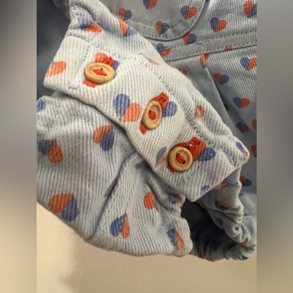 Piupiuchick Hearts Romper, Size 6 Months - Picture 5 of 8